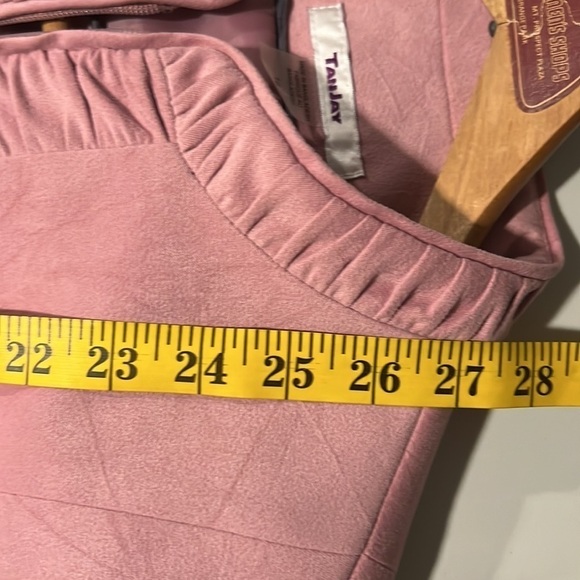 Tan JAY Mauve Blazer Size 16 Zipper Side Pockets - Picture 8 of 11